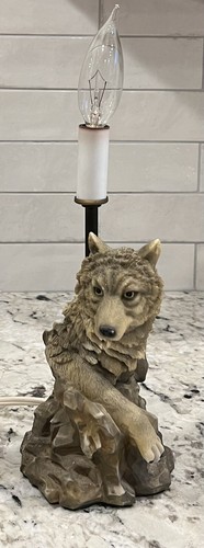 Lampada tavolo wolf rustica - wolf,