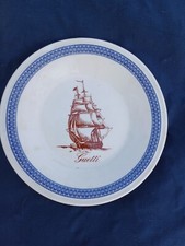 PIATTO RICORDO VINTAGE RICHARD GINORI RISTORANTE La Vela Fam. GUETTI TRENTO