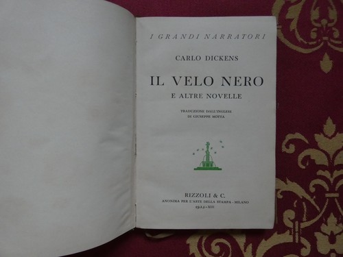 Charles dickens velo nero e - il,
