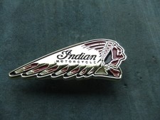 Indian Motorcycle Badge Motor cycle Bike Advert Advertising biker rider rocky