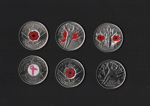 Canada monete 25 cents - 6, da