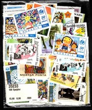 Scouts, attività giovanili, giovani : 100 francobolli diversi da tutto il mondo