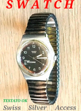 OROLOGIO SWATCH Swiss Silver Access  ICE PIC SKK 109 Large 90's da COLLEZIONE