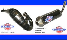 MARMITTA SCARICO COMPLETO SCALVINI RACING APRILIA RX MX 125 03 07 KEWLAR