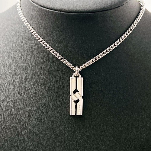 Gucci collana ciondolo argento - collana,