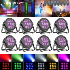 8x 135W PAR 4in1 9 LED RGBW