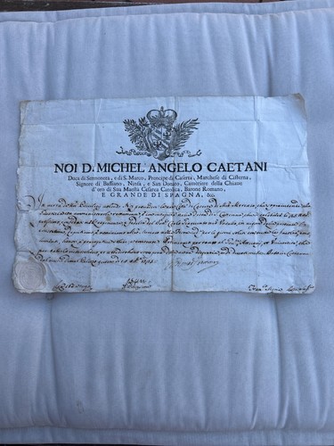 Antico documento nobiliare