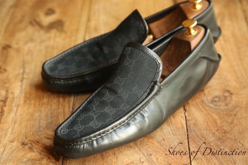 Scarpe mocassini gucci navy - gucci, gg