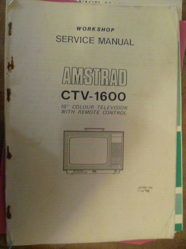 Amstrad cvt 1600 - amstrad, televisore