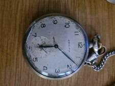Orologio da tasca Zenith con catenella anni '20