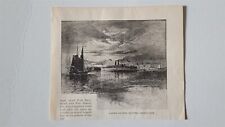 Throgg's Neck Bronx New York Eastern Steamers 1884 HW stampa schizzo