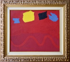 CESARE BERLINGERI “SOPRA LE MONTAGNE ROSSE” OLIO SU TELA - 50x60 - ANNO 1997