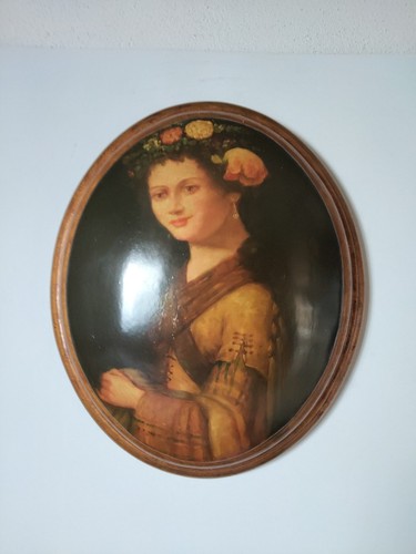 Quadro dipinto mano dama - dipinto,