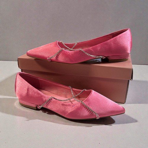 Scarpe rosa raso - con, strass