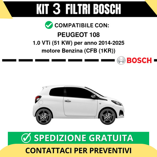 Kit bosch filtri tagliando - bosch,