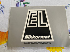 Nikkormat EL gebrauchsanweisung