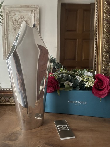 Christofle gallia vase - christofle,