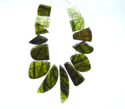 Briolette tormalina verde - briolette,
