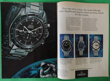 OMEGA Pubblicità 1969 OROLOGIO SPEEDMASTER PROFESSIONAL SEAMASTER APOLLO COSMIC