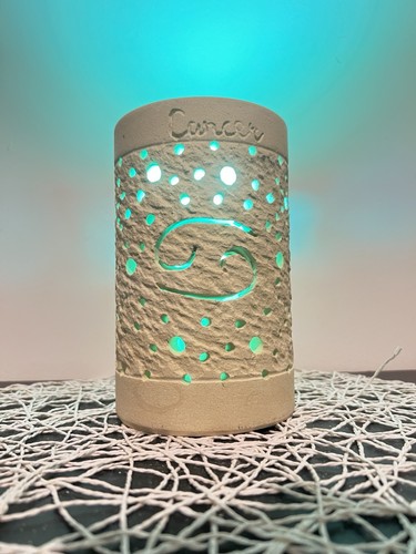 Lampada artigianale pietra