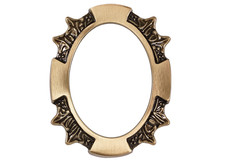 CORNICE OVALE BRONZO FUNERARIA
