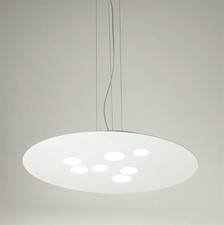 Luna lampadario ovale moderno