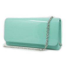 Pochette verde acqua vernice