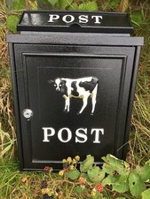 Cassetta postale acciaio nero