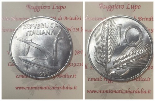 Repubblica italiana lire - italiana, 10