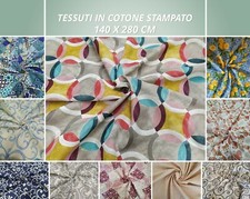 Tessuti in cotone stampato arredamento stoffe cuscini runner scampoli centrini