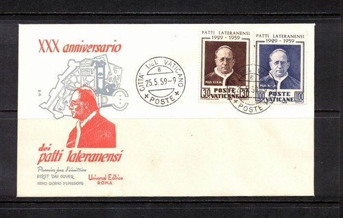 Vaticano 1959 fdc universal - fdc,