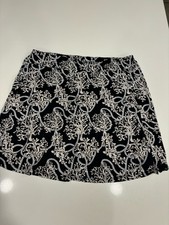 Lulu B Skort Nero Marrone Tan