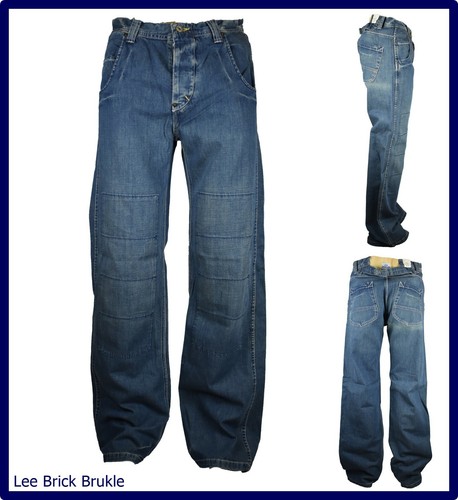 Jeans lee uomo larghi toppe - da,