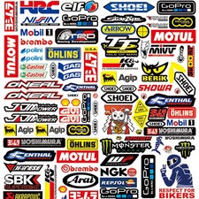 3 Stickers Moto,Adesivi per