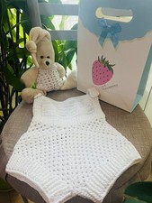 Tutina Vestitino Pagliaccetto Bianco