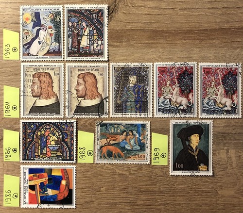 Francia 1963 1986 timbrato - francia,,