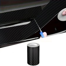PELLICOLA NASTRO CARBONIO 3D AUTO MOTO ADESIVA ANTI GRAFFI PROTEZIONE  5cm x 3m