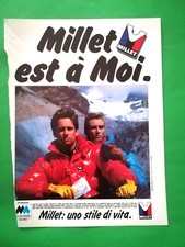 RITAGLIO DI GIORNALE CLIPPING PIUMINI MILLET DA COLLEZIONE ANNI 80 - (175)