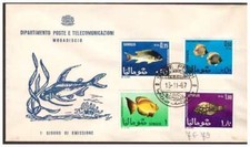 SOMALIA  1967 - PESCI TROPICALI   - FDC