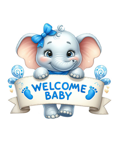 Adesivi auto welcome baby - 8,