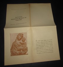 1945 Studio d'Arte Palma  Invito Mostra di Antiche Sculture Italiane