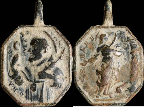 Medaglia xvi xvii secoli san - xvi-xvii,