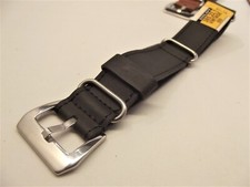 cinturino nato zulu nero pelle