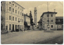 CARTOLINA DI PORDENONE ,TAURIANO DI SPILIMBERGO - PIAZZA UMBERTO MARTINA