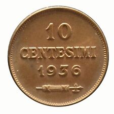1936 REP SAN MARINO MONETA 10 CENTESIMI - 2° TIPO - MF102697