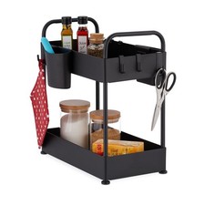 Mensola sottolavabo nera