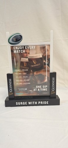 Guinness advertising bar top - guinness,