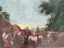 dipinto antico olio su tela