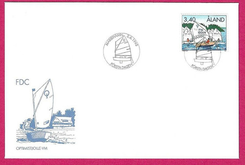Aland 1995 fdc campionati - -,