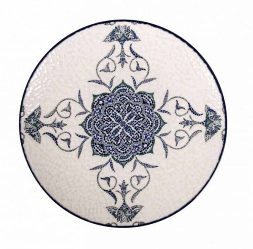 Rosetta stoneware round - 4x,